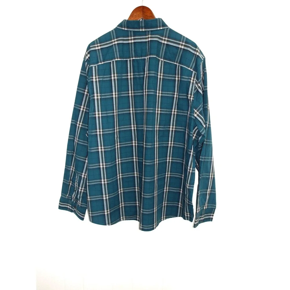 Route 66 Mens 4XL Green Plaid Short Sleeve Button‎ Up Casual Shirt / #1035
